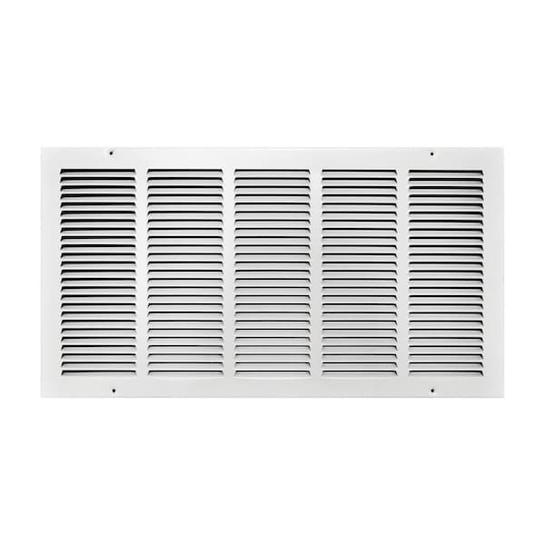 Tru Aire 24 in. H X 12 in. W 1-Way Powder Coat White Steel Return Air Grille C170 24X12 - main
